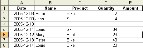 Excel database 4